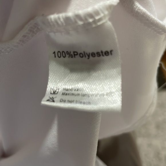 Ekouaer athletic white shirt attach trunks size S - Picture 12 of 12